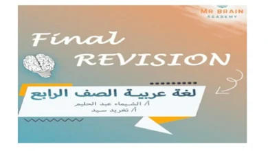 مراجعة اللغة العربية للصف الرابع الترم الاول شهر اكتوبر 2026 pdf