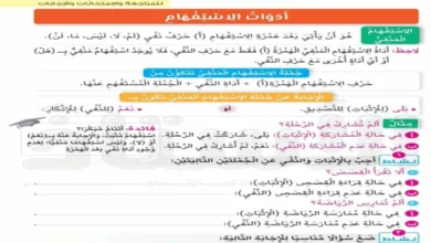 تحميل PDF مراجعة اللغة عربية الصف الثالث الابتدائي مقرر شهر مارس 2025